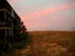 A Place at the Beach with sunset colors