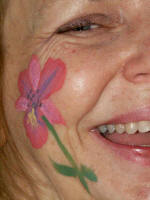 DSBG Elisabeth's beautiful face painting by Jeff:  beauty on top of beauty.