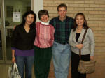 Thu Oanh, Ruth, Dana Tison, and Vi, after the Banquet.