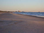 Trawler just off-shore at Myrtle Beach.