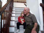 Anna and Daddy at Anita & Jay's for a family Thanksgiving.