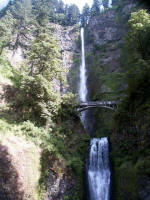 At 620 feet, the second highest year-round waterfall in the USA (Yosemite Falls, California, is North America's highest).