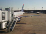 Jetway connecting to our plane. As early as 1903, Hampton Roads also connected with aviation. The Virginian-Pilot of Norfolk, Virginia, was one of the first newspapers in the country to publish an eyewitness account of the Wright Brothers historic first flight.