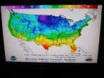 Today's highs were in the upper 50's Fahrenheit, in Charlotte, NC, as well as in Norfolk, VA.