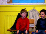 David's musical debut, in the elementary school that his mother also attended, as did earlier generations of his family, like Aunt Hildegard.